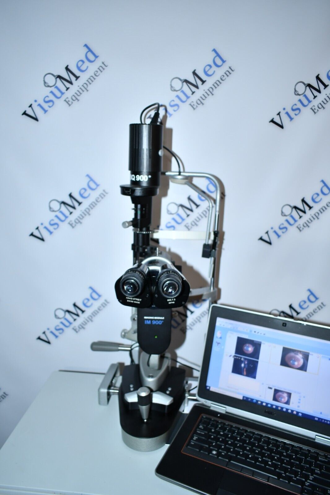 Refurbished Haag Streit BQ 900 Slit Lamp w/ IM 900 Imaging System, manual Table offered by Visumed Equipment