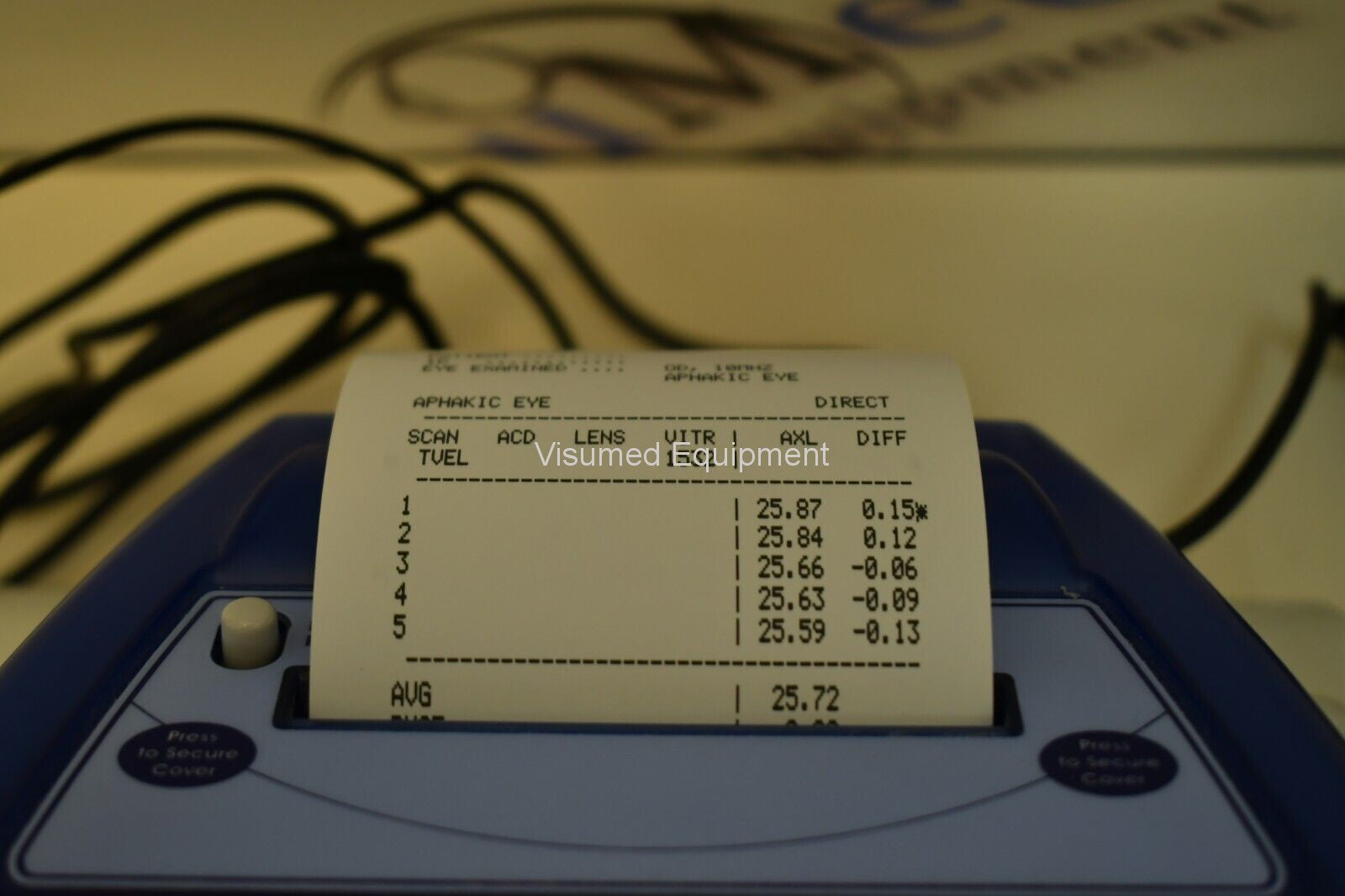 Refurbished SonoMed PacScan plus 300A+ Digital Biometric Ruler A-scan offered by Visumed Equipment