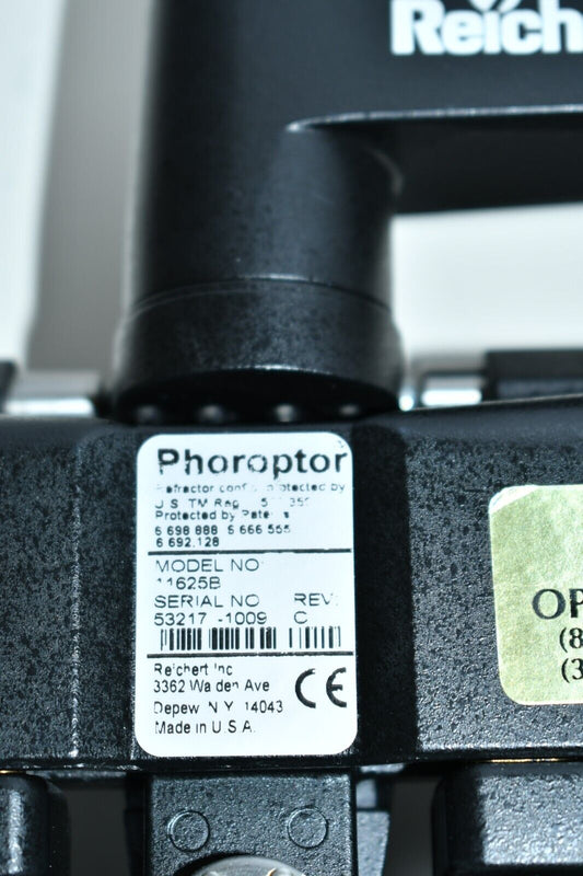 Refurbished Reichert 11625B Minus Cylinder Phoropter with reading card offered by Visumed Equipment
