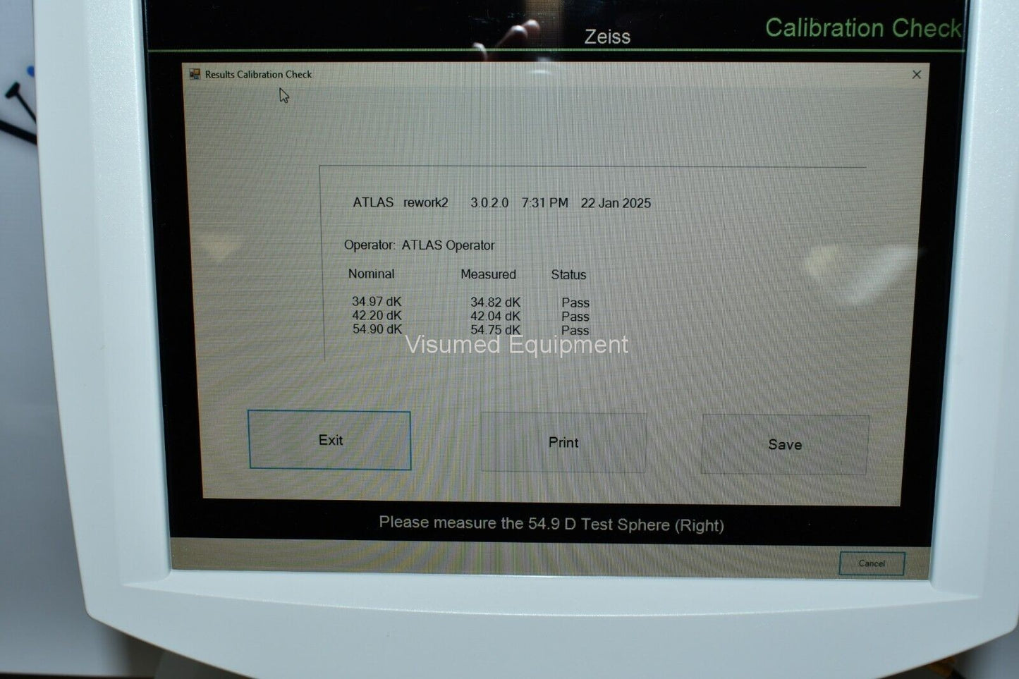 Refurbished Zeiss Atlas 9000 Corneal Topographer Windows 10 offered by Visumed Equipment
