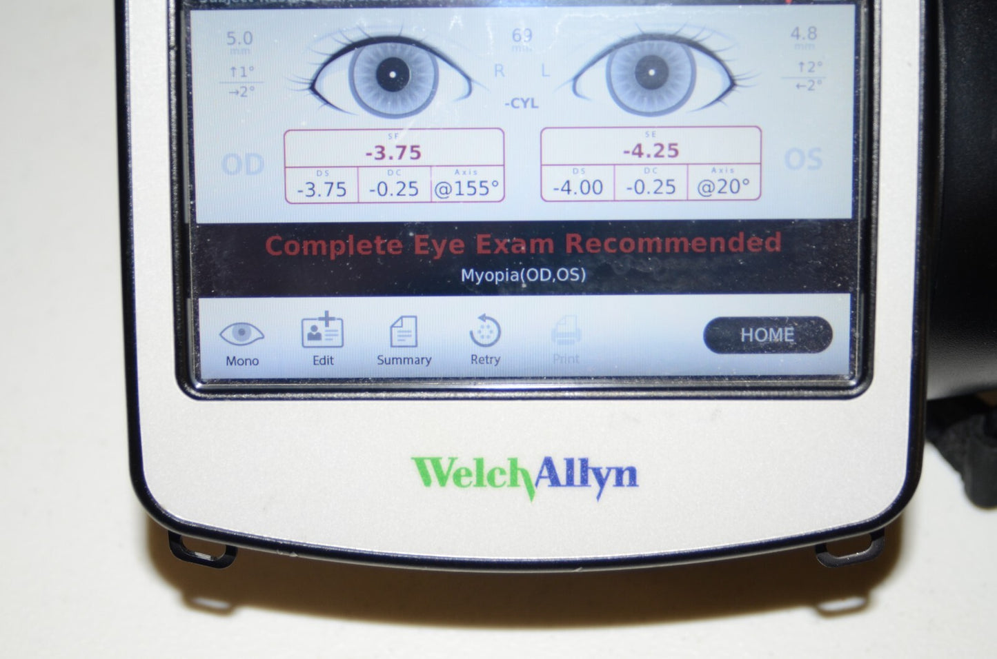 Welch Allyn VS100 Spot Vision Screener autorefractor