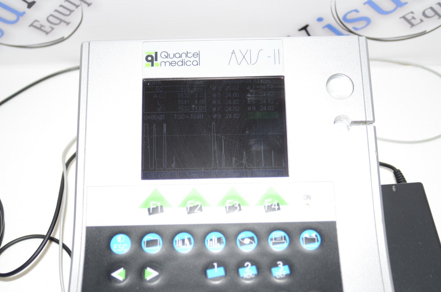 Refurbished QUANTEL MEDICAL AXIS II Ultrasound A-Scan Biometer offered by Visumed Equipment