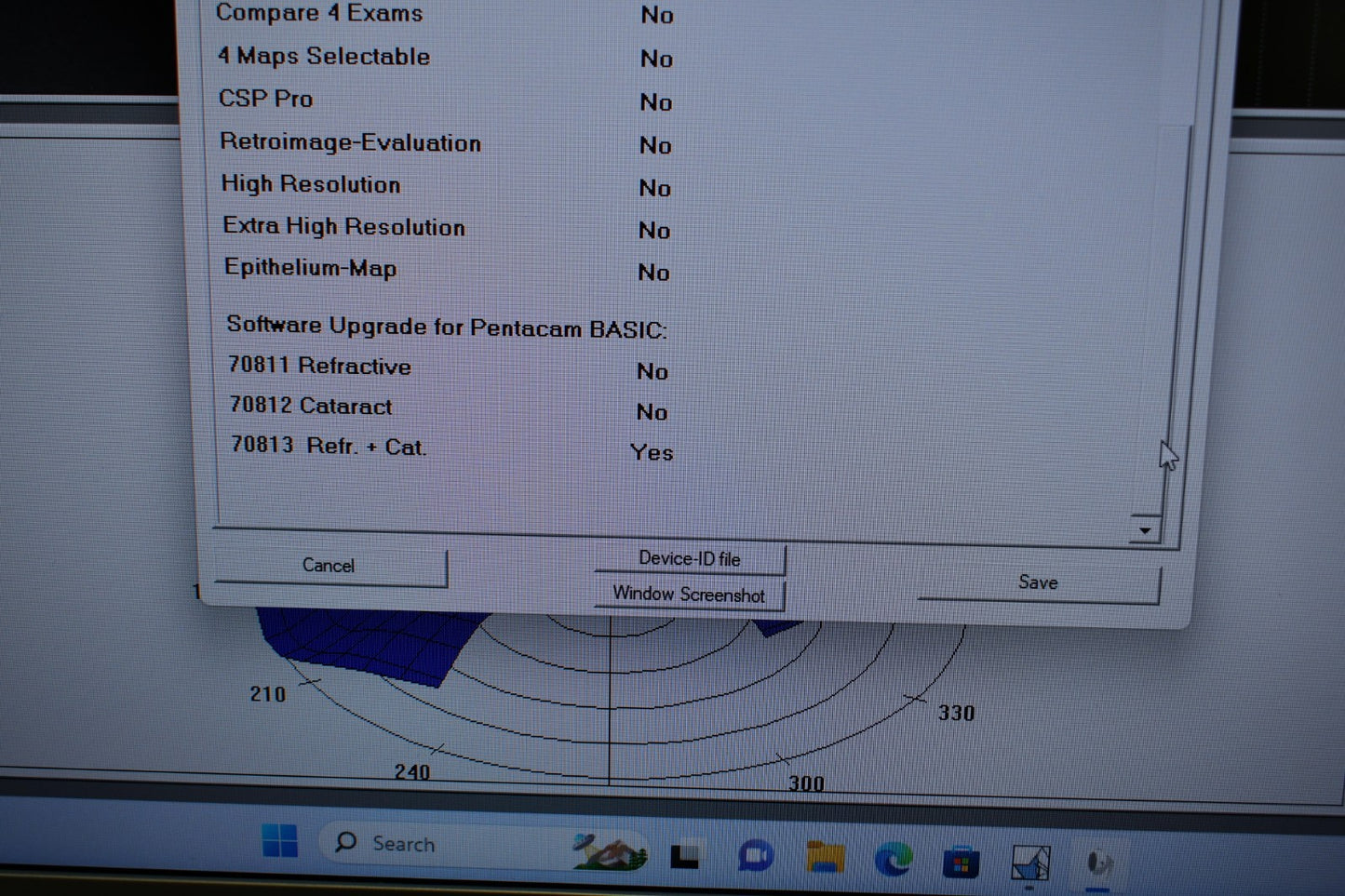 Refurbished Oculus Pentacam HR Corneal Scheimpflug topographer offered by Visumed Equipment