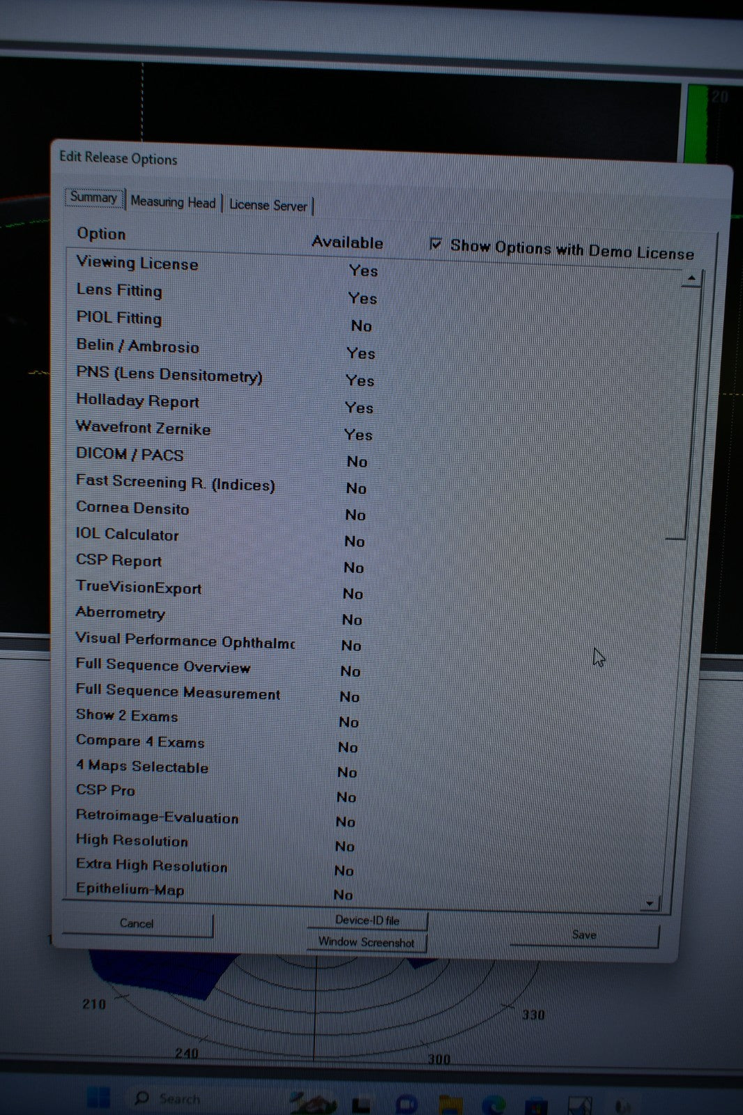 Refurbished Oculus Pentacam HR Corneal Scheimpflug topographer offered by Visumed Equipment