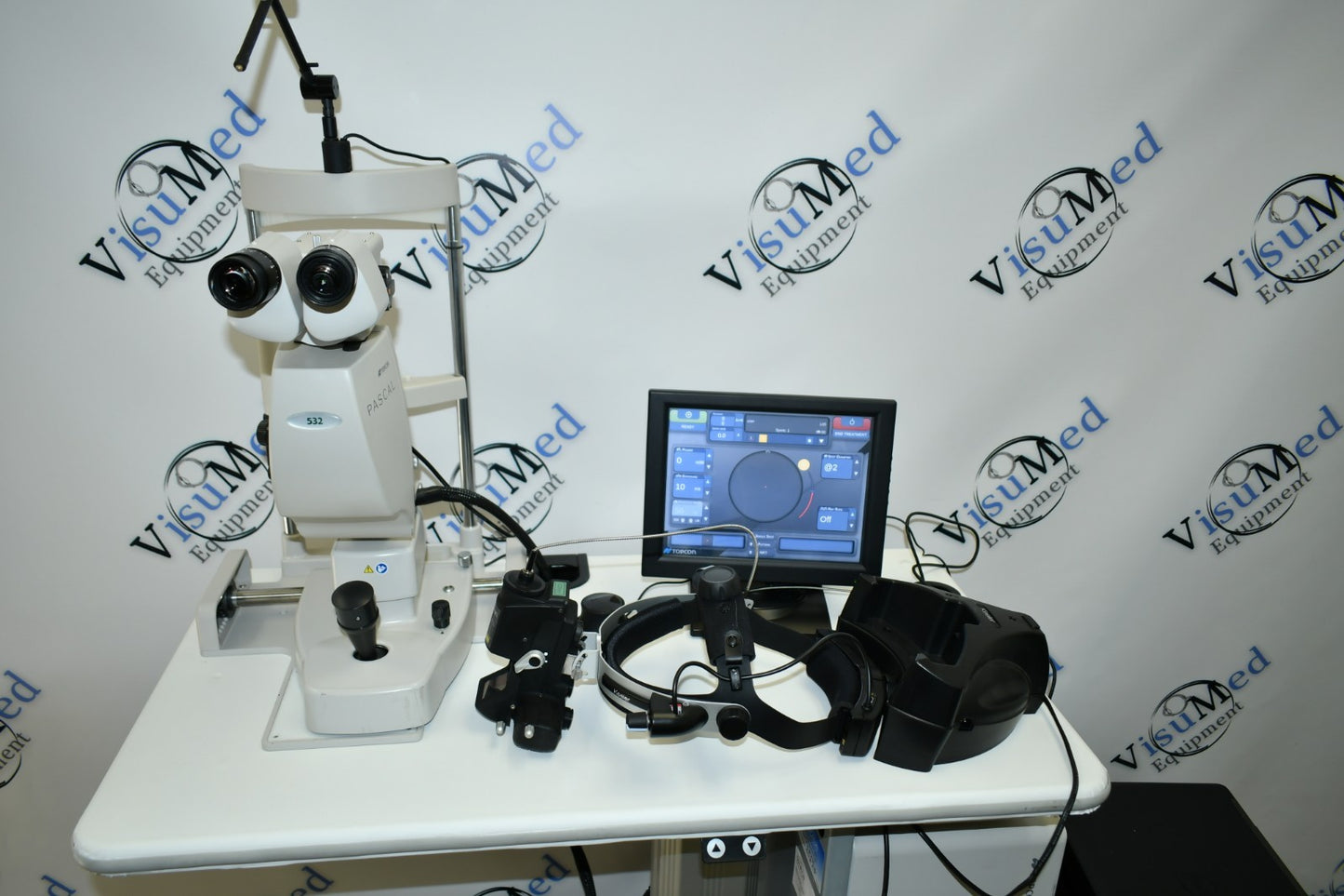 Refurbished Topcon Pascal Synthesis 532 green laser with LIO offered by Visumed Equipment