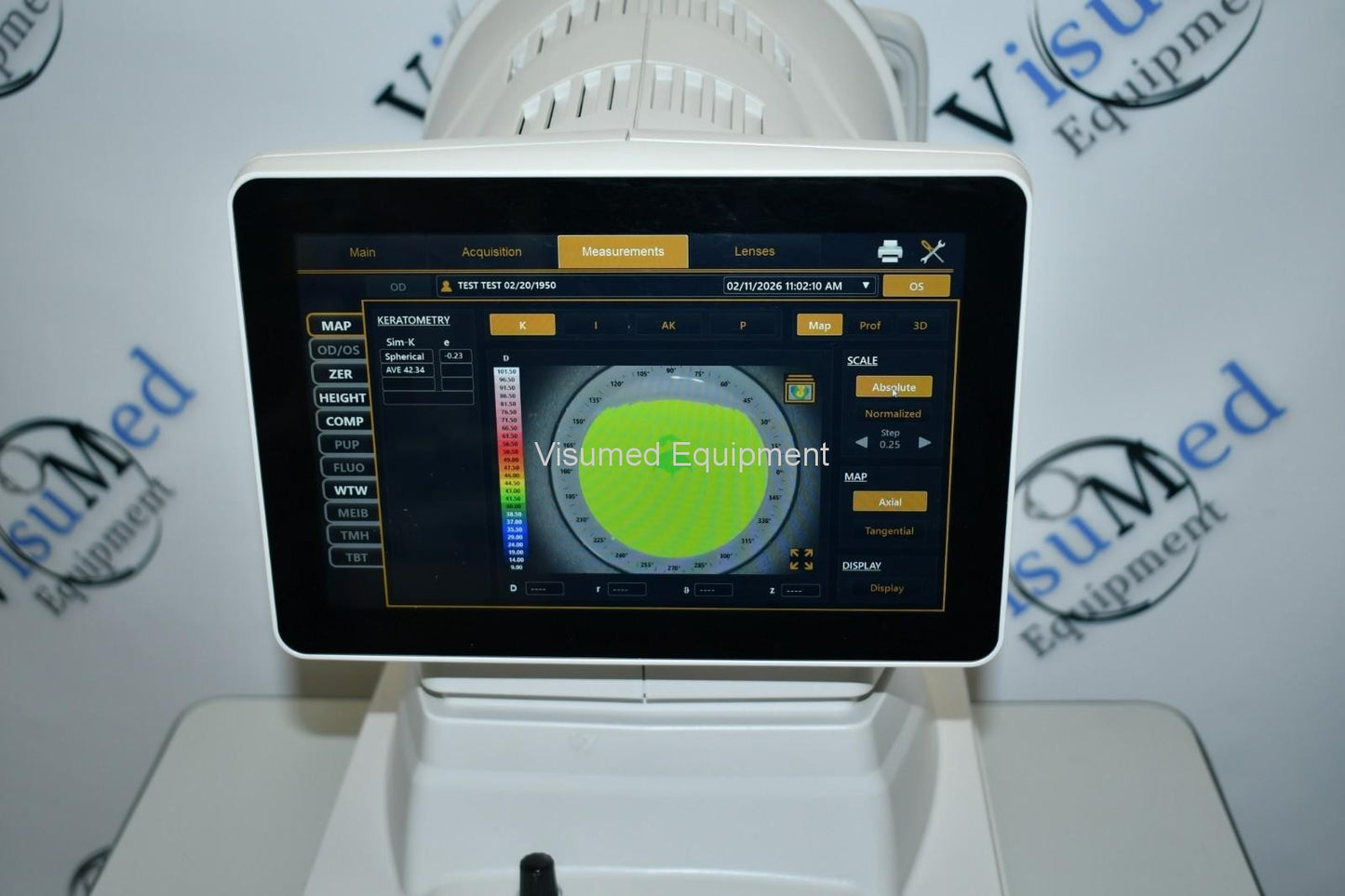 Topcon CA-800 Corneal Topographer Contact Lens Dry Eye Analyzer — Refurbished