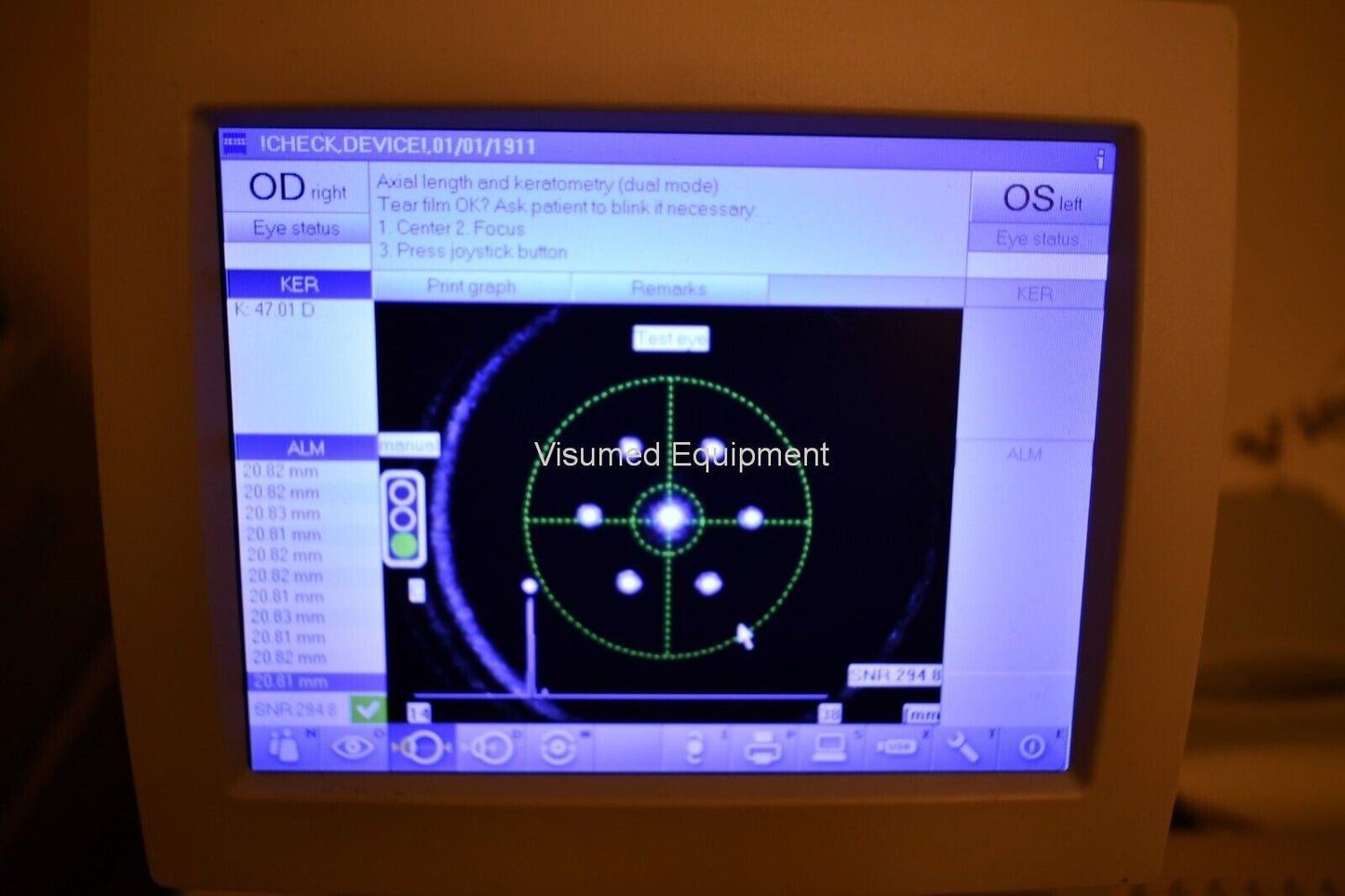 Zeiss IOL Master 500 Optical Biometer with accessories