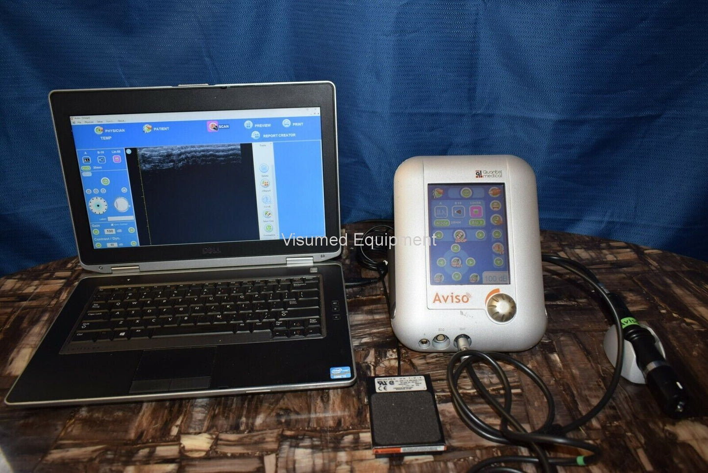 Refurbished Quantel Aviso UBM ophthalmic ultrasound offered by Visumed Equipment