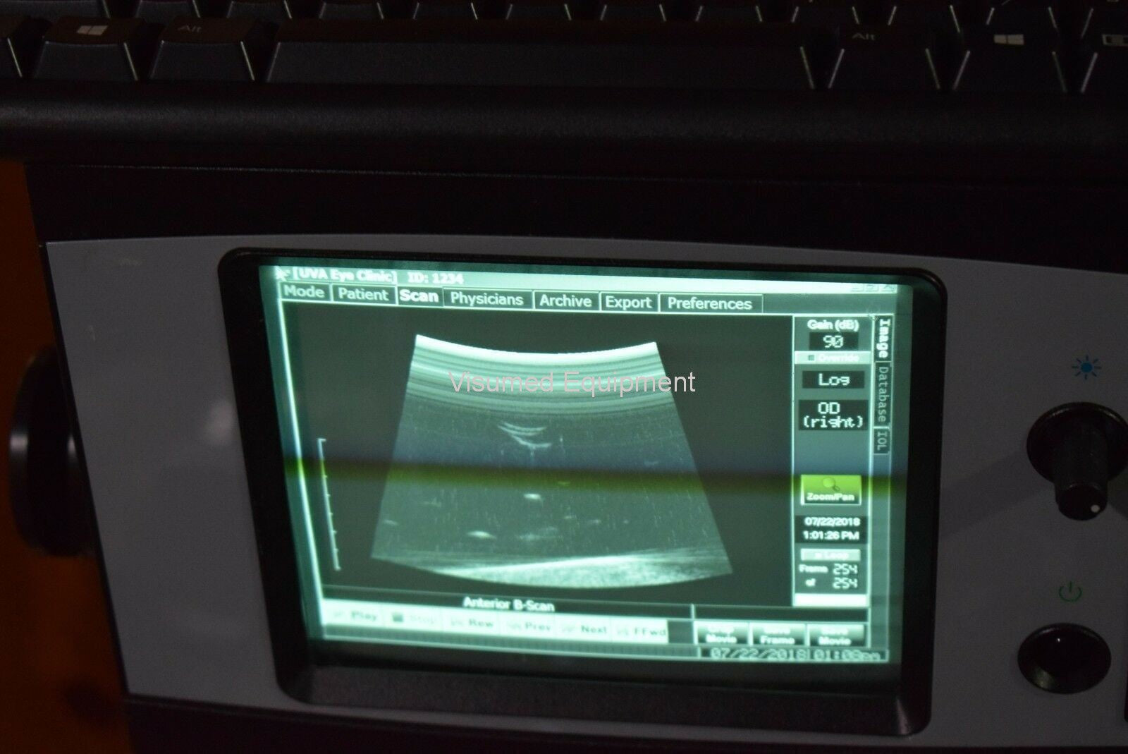 Refurbished Ellex Eyecubed  ultrasound biomicroscopy (UBM) unit offered by Visumed Equipment