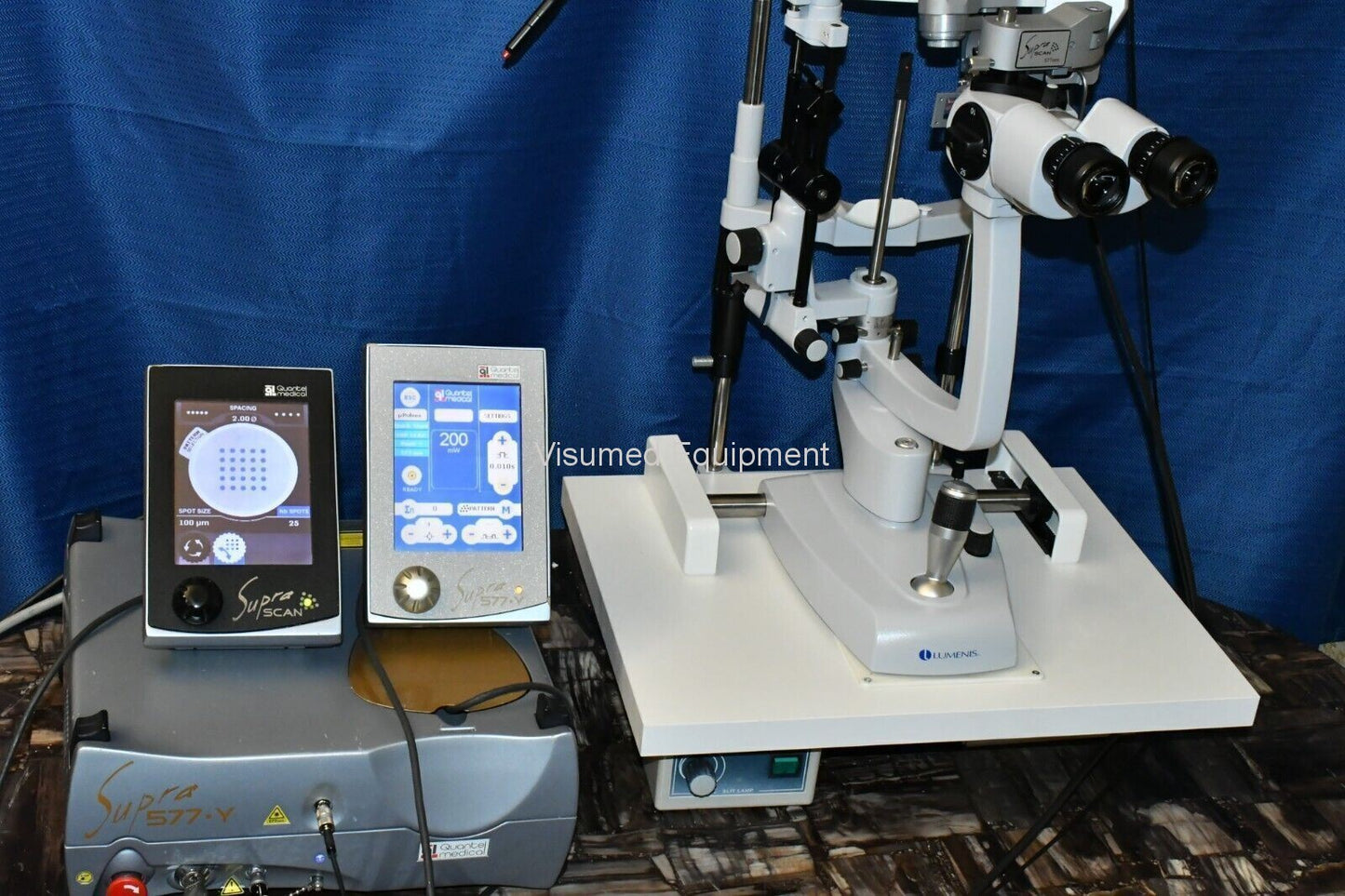 Refurbished Quantel Supra Scan 577 micropulse yellow Pattern Laser with Haag Streit Adapter offered by Visumed Equipment