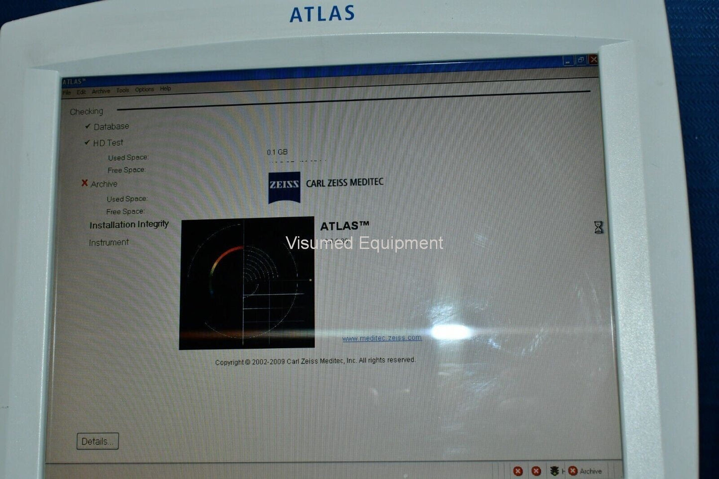 Refurbished ZEISS Atlas 9000 Corneal Topographer System offered by Visumed Equipment