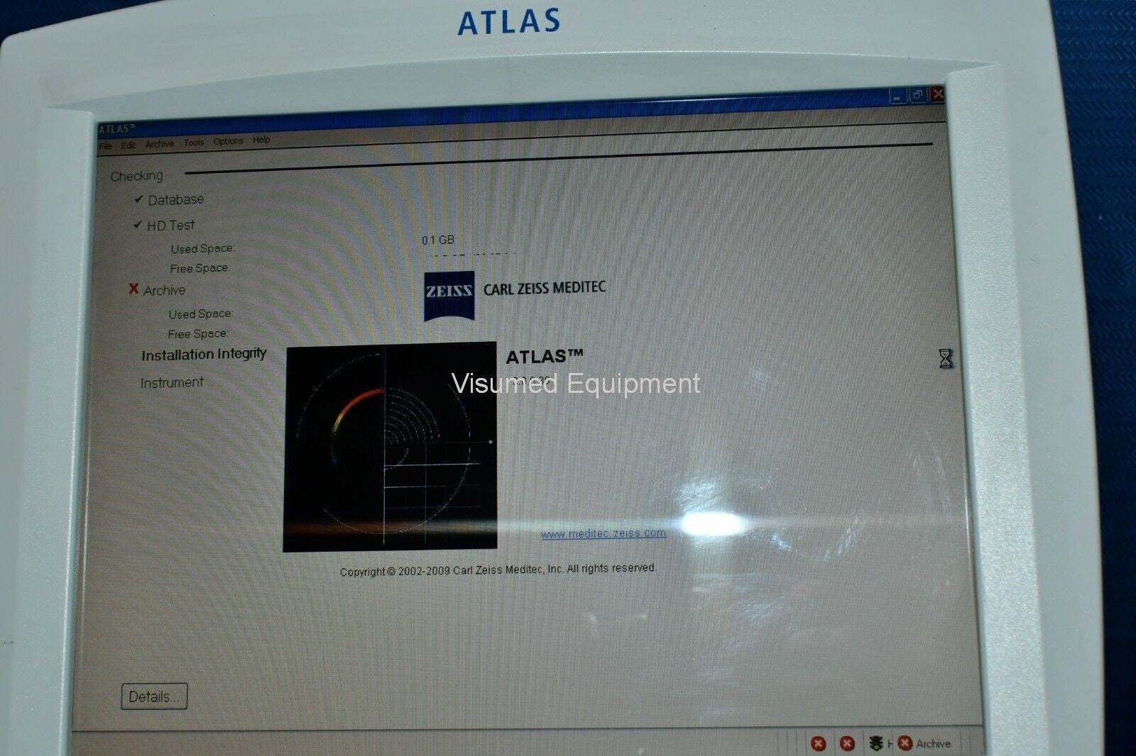 Refurbished ZEISS Atlas 9000 Corneal Topographer System offered by Visumed Equipment