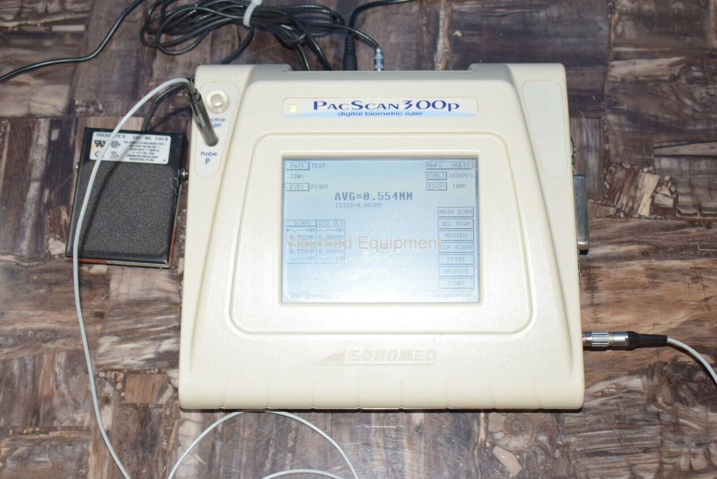 Refurbished Sonomed PacScan 300P Pachymeter Digital Biometric Ruler offered by Visumed Equipment