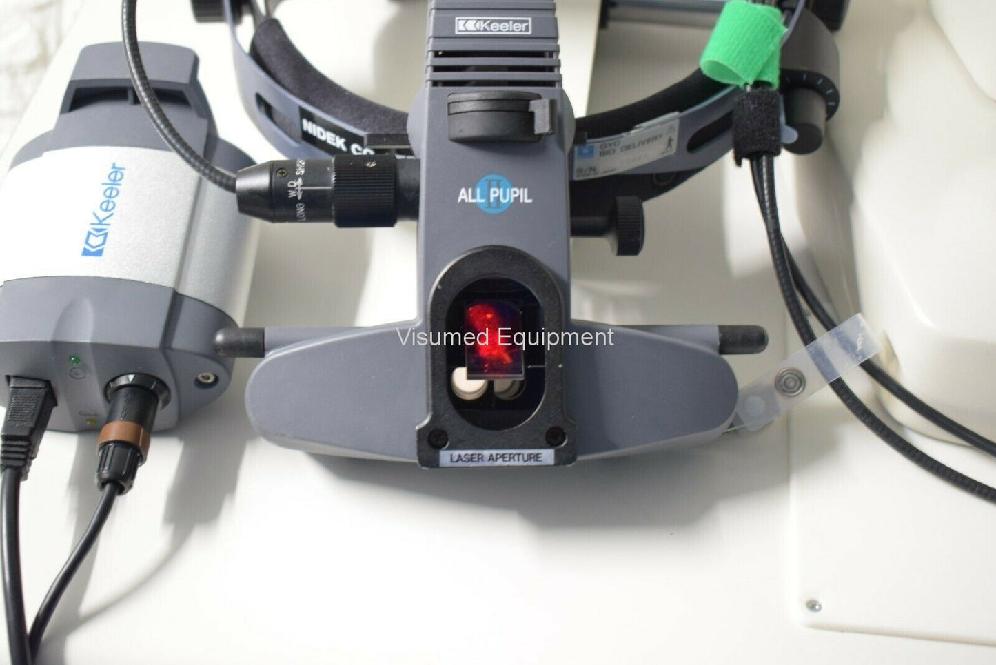 Refurbished Nidek GYC 1000 green laser (Argon-532) with slitlamp and table +/- LIO offered by Visumed Equipment