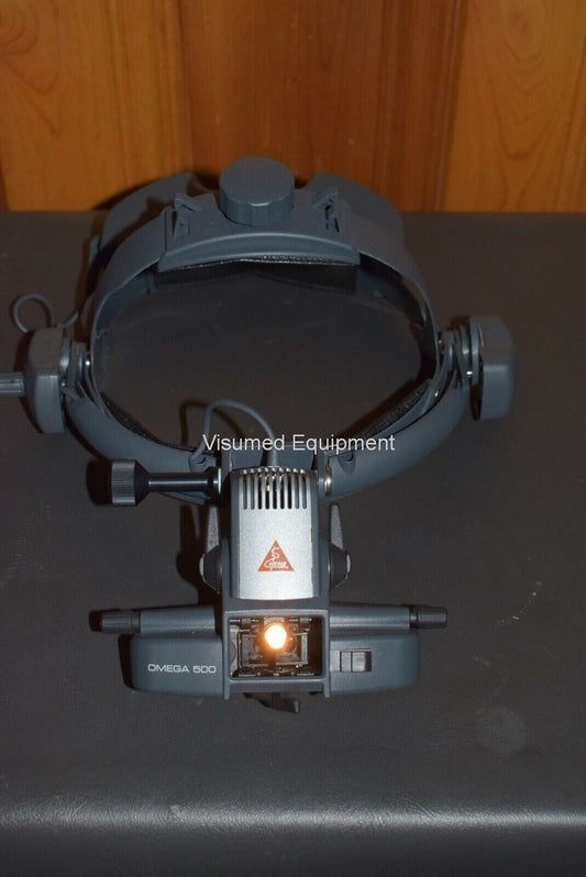 Refurbished Heine Omega 500 Unplugged Binocular Indirect Ophthalmoscope BIO & wall charger offered by Visumed Equipment