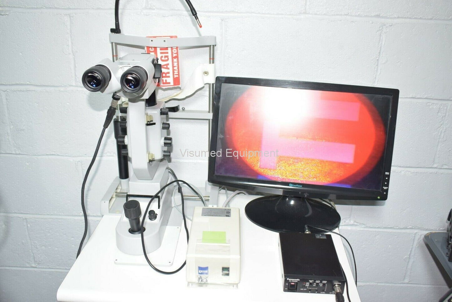 Refurbished Zeiss slitlamp and microscope video system offered by Visumed Equipment