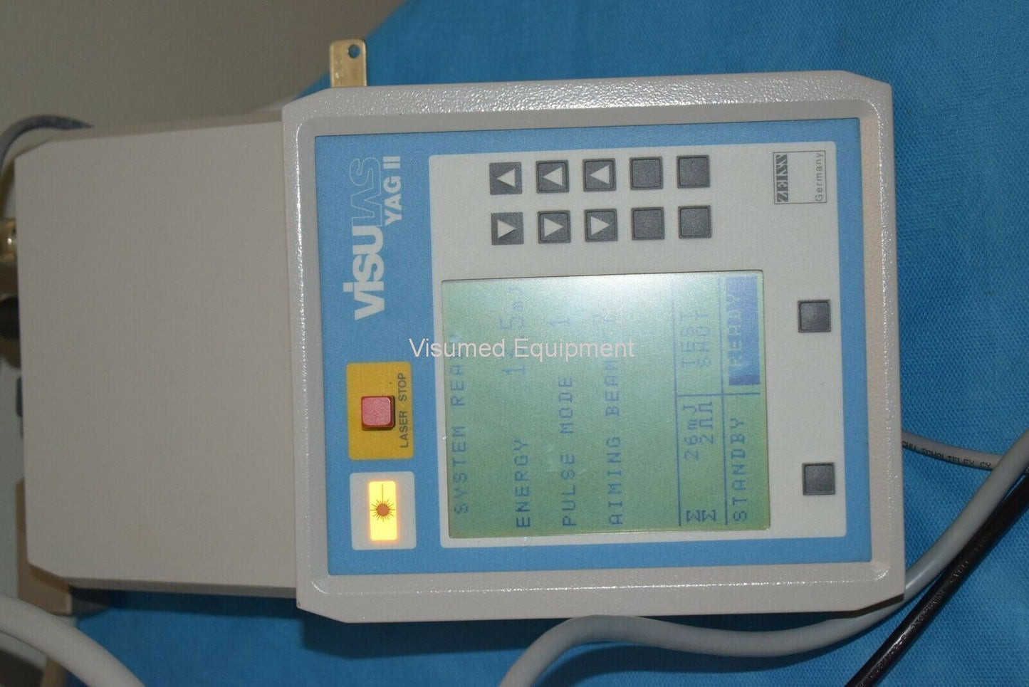 Refurbished Zeiss yag II laser full energy offered by Visumed Equipment
