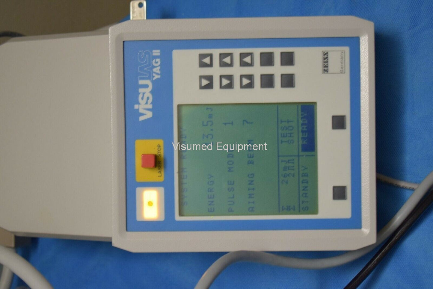 Refurbished Zeiss yag II laser full energy offered by Visumed Equipment