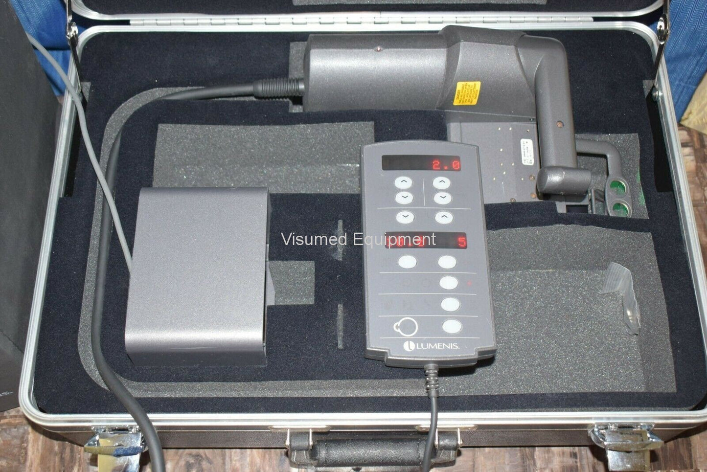 Refurbished Lumenis Selecta II SLT laser with Haag Streit Slit Lamp Attachment offered by Visumed Equipment