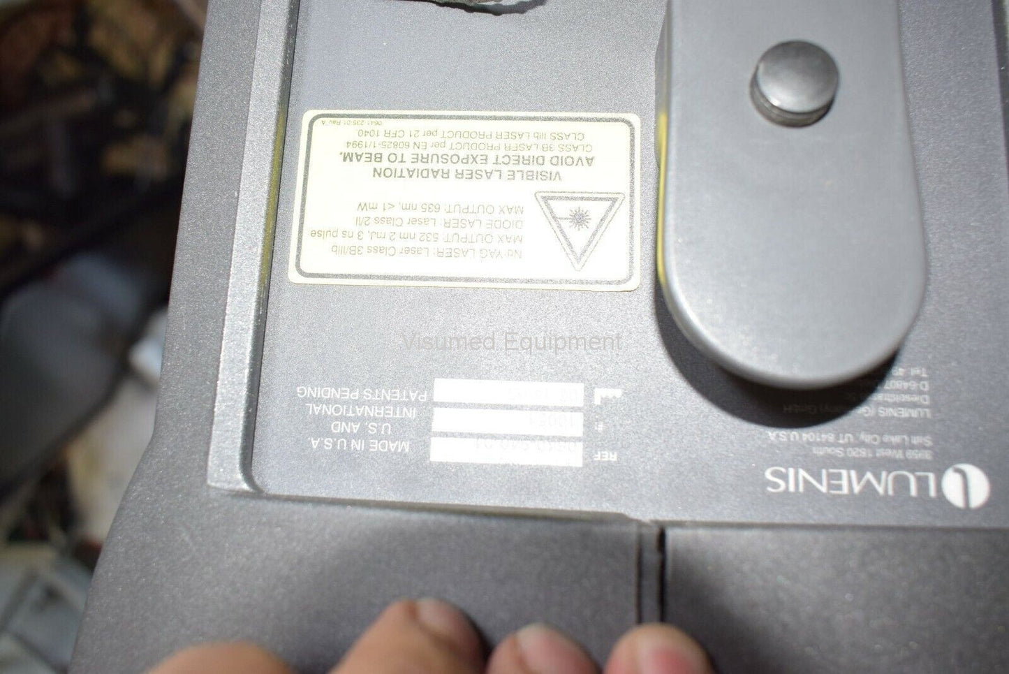 Refurbished Lumenis Selecta II SLT laser with Haag Streit Slit Lamp Attachment offered by Visumed Equipment