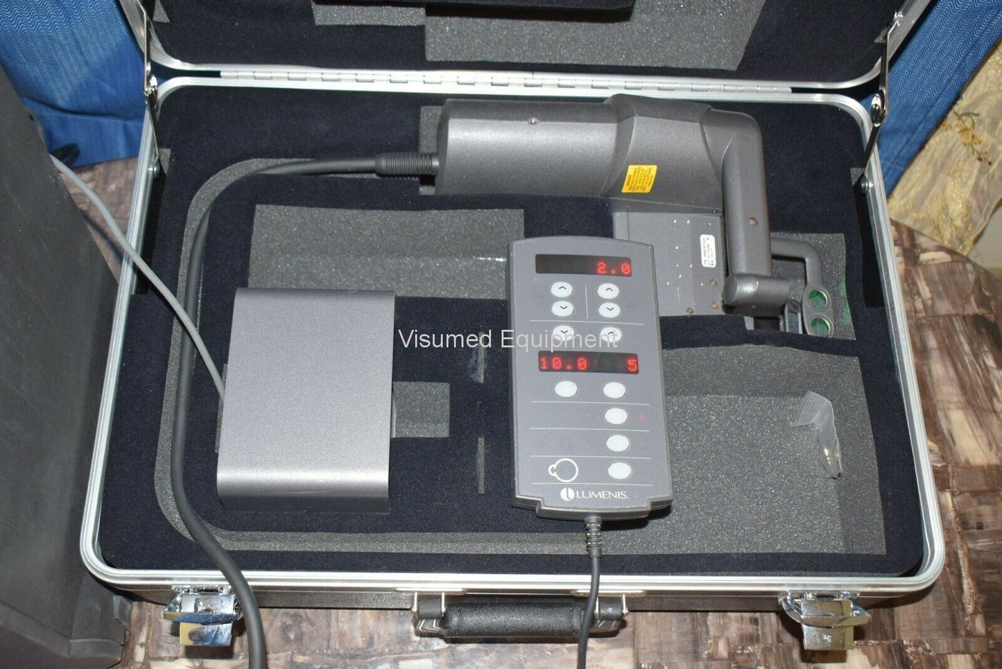 Refurbished Lumenis Selecta II SLT laser with Haag Streit Slit Lamp Attachment offered by Visumed Equipment