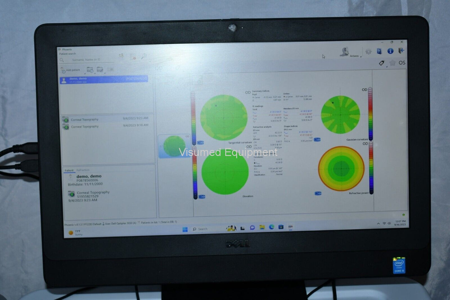 Refurbished Lumenis CSO Antares plus Corneal topography Meibomianography tear film offered by Visumed Equipment