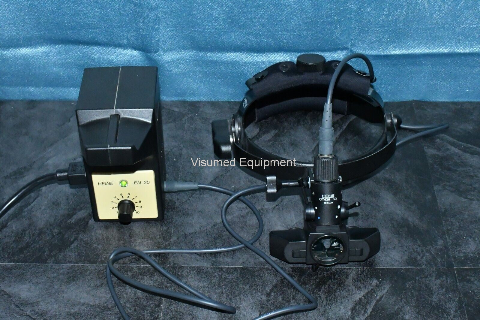 Refurbished Heine Omega 150 Wired BIO Binocular Indirect Ophthalmoscope with EN-30 power offered by Visumed Equipment
