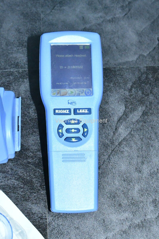 Refurbished Neuroptics pupillometer NPI-100 with new battery offered by Visumed Equipment
