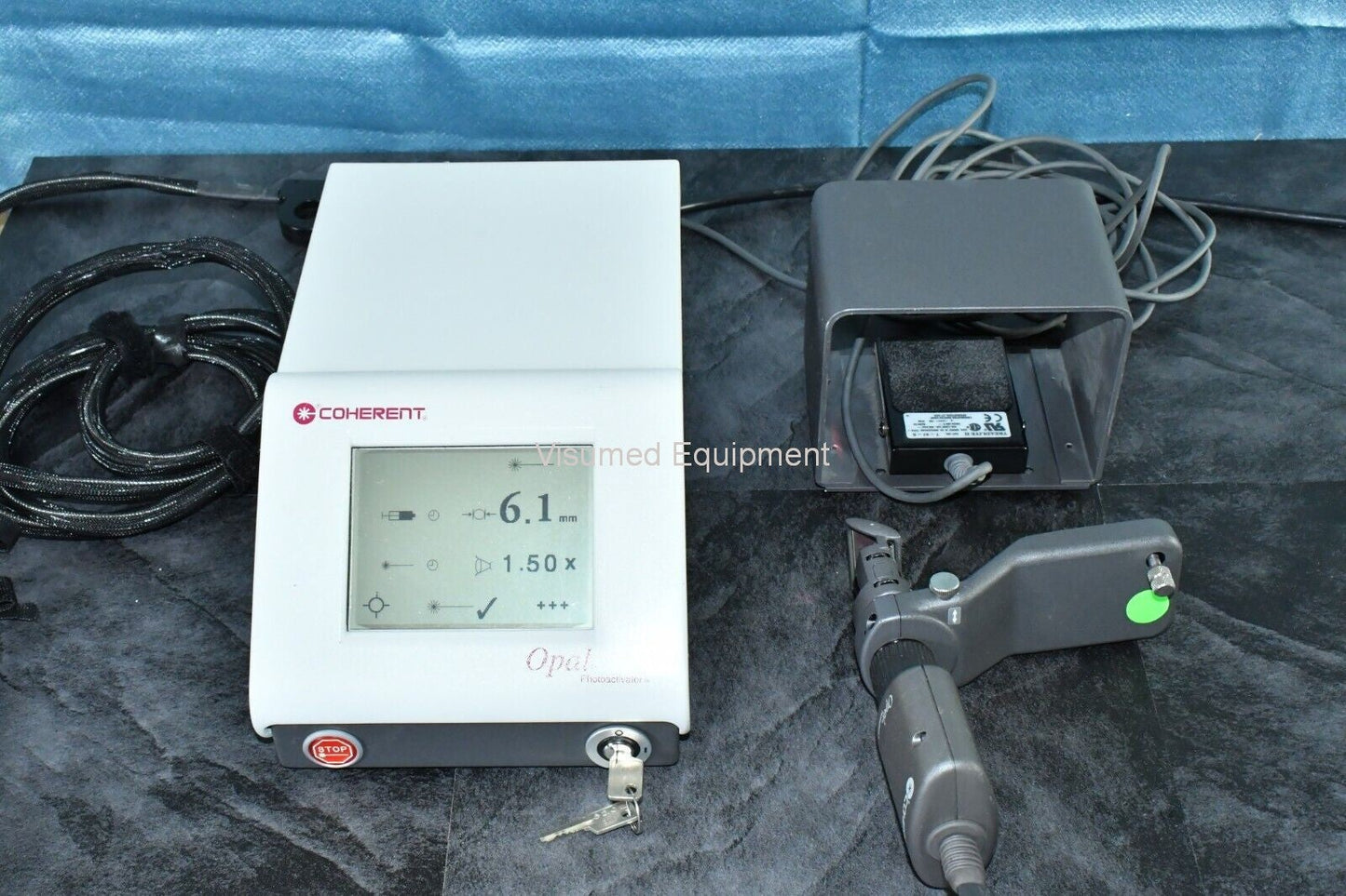 Refurbished Coherent Opal Photodynamic Therapy (PDT) Laser with Zeiss slitlamp adapter offered by Visumed Equipment