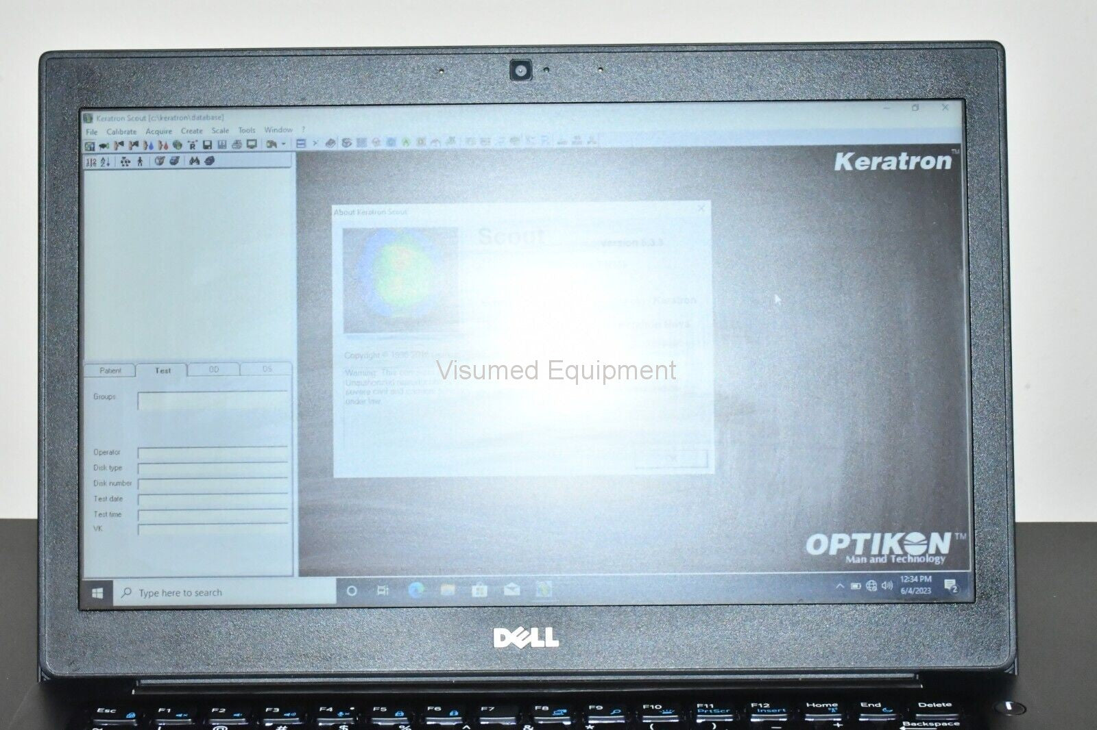 Refurbished Optikon Keratron Scout portable Corneal Topographer offered by Visumed Equipment