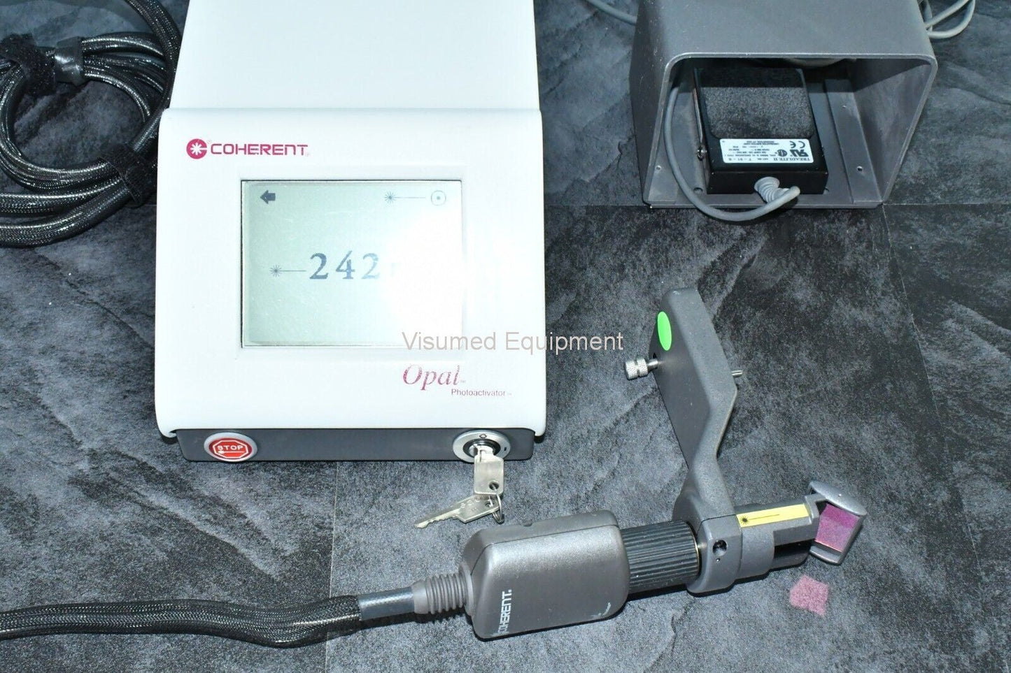 Refurbished Coherent Opal Photodynamic Therapy (PDT) Laser with Zeiss slitlamp adapter offered by Visumed Equipment