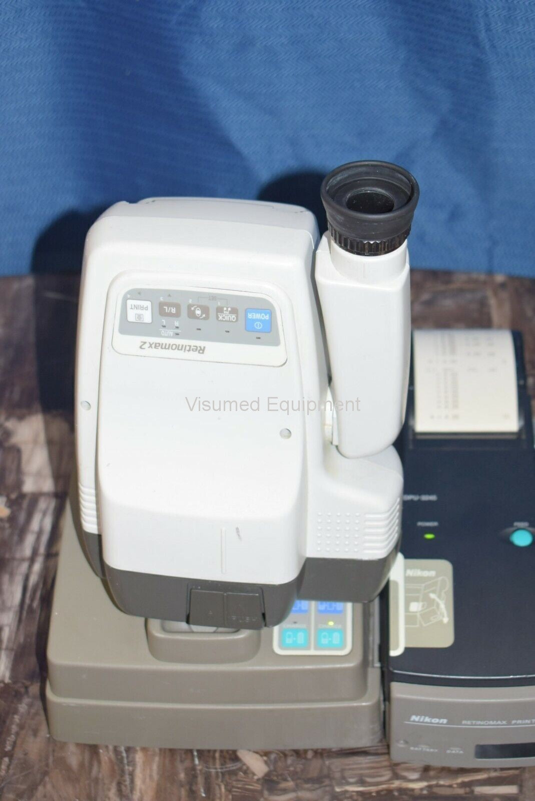 Refurbished Righton/Nikon Retinomax 2 autorefractor with charger and printer offered by Visumed Equipment