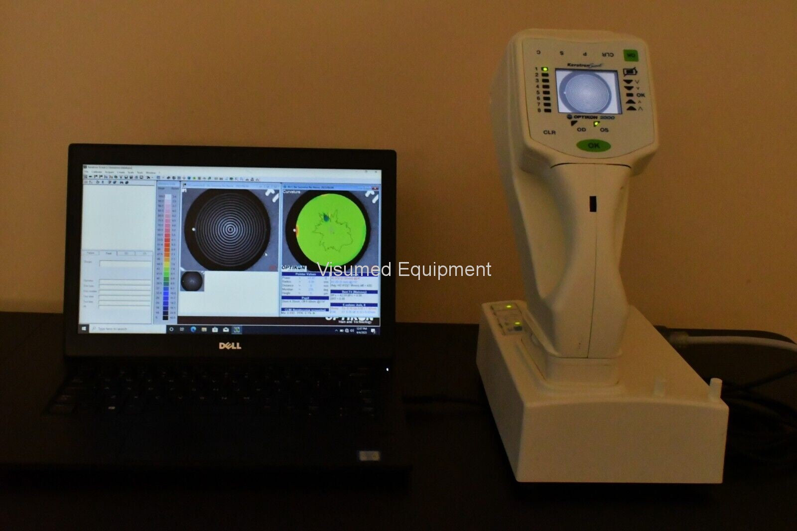 Refurbished Optikon Keratron Scout portable Corneal Topographer offered by Visumed Equipment