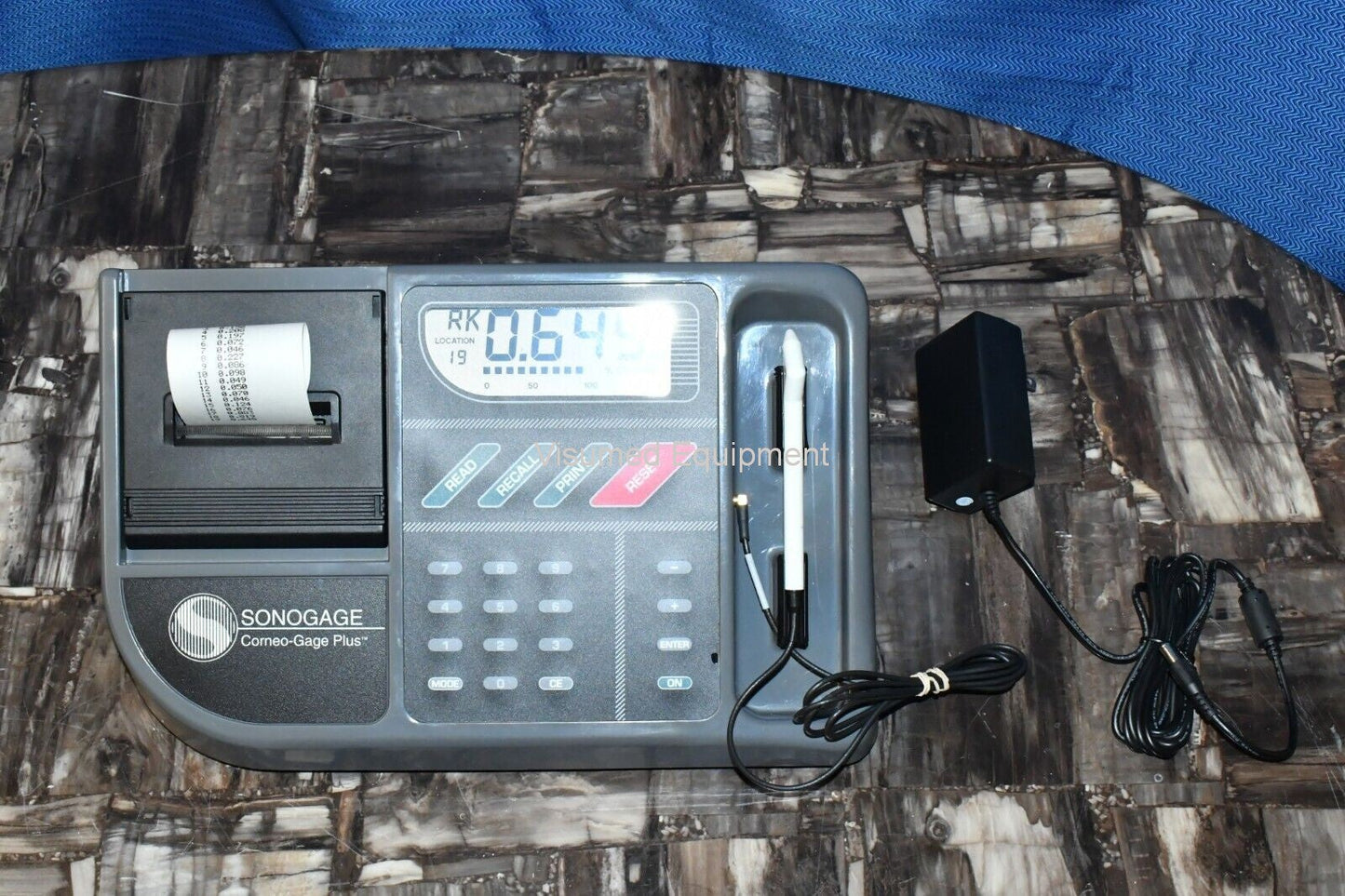 Refurbished Sonogage Pachymeter pachometer with a built-in printer offered by Visumed Equipment