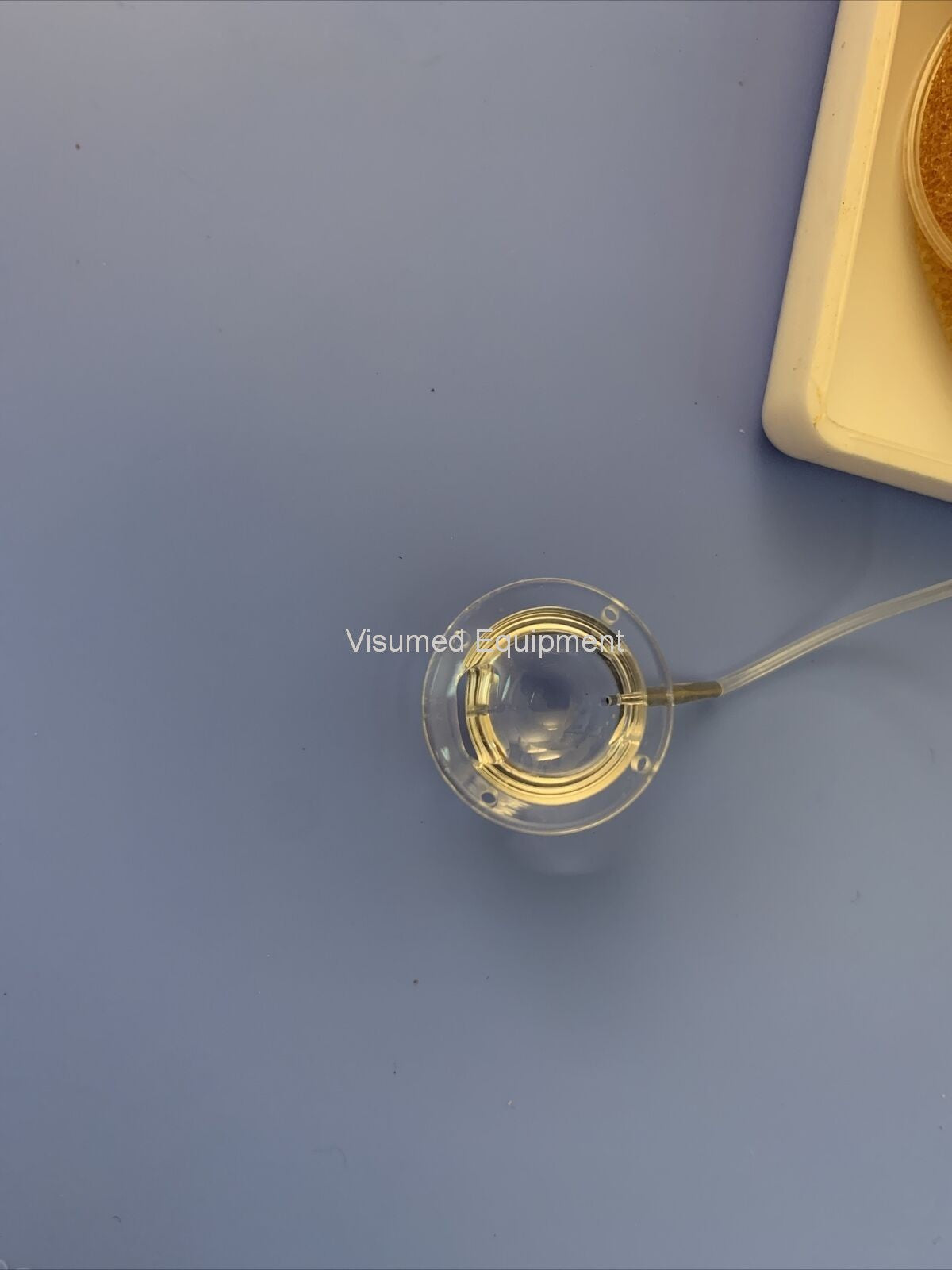 Refurbished Spherical goniotomy lens, LARGE, with irrigation offered by Visumed Equipment