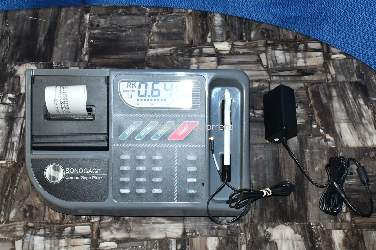Refurbished Sonogage Pachymeter pachometer with a built-in printer offered by Visumed Equipment