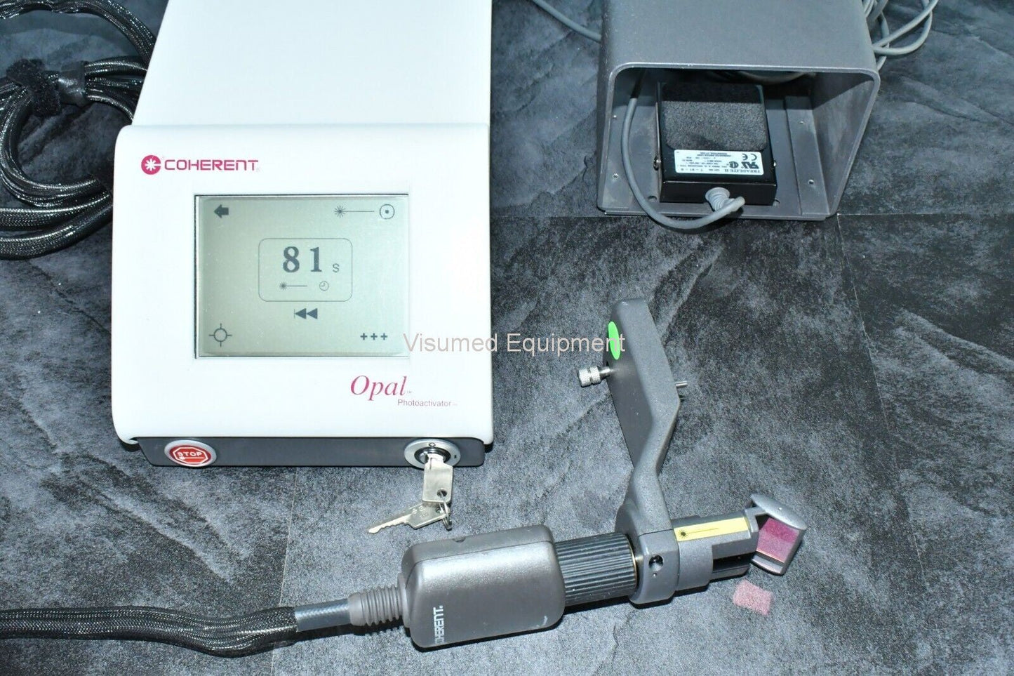 Refurbished Coherent Opal Photodynamic Therapy (PDT) Laser with Zeiss slitlamp adapter offered by Visumed Equipment