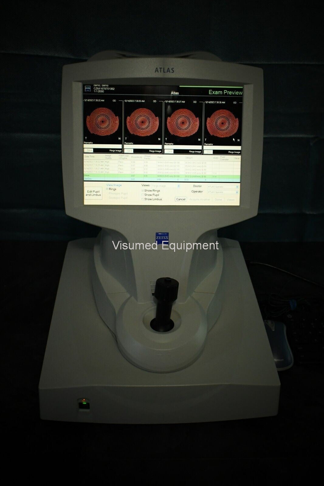 Refurbished Zeiss Atlas 9000 Corneal Topographer offered by Visumed Equipment