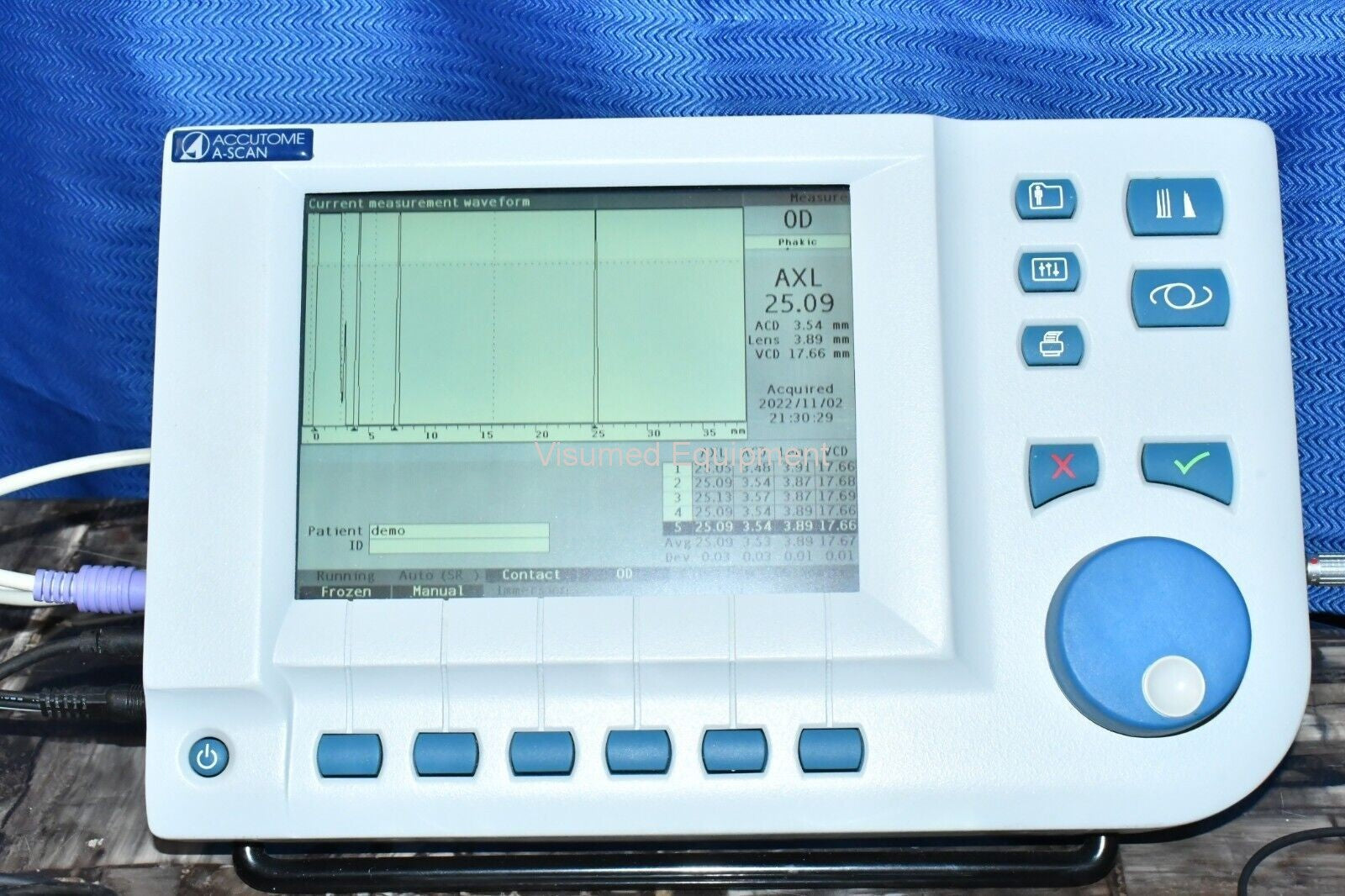 Refurbished Accutome A scan plus ultrasound biometer IOL calculator offered by Visumed Equipment