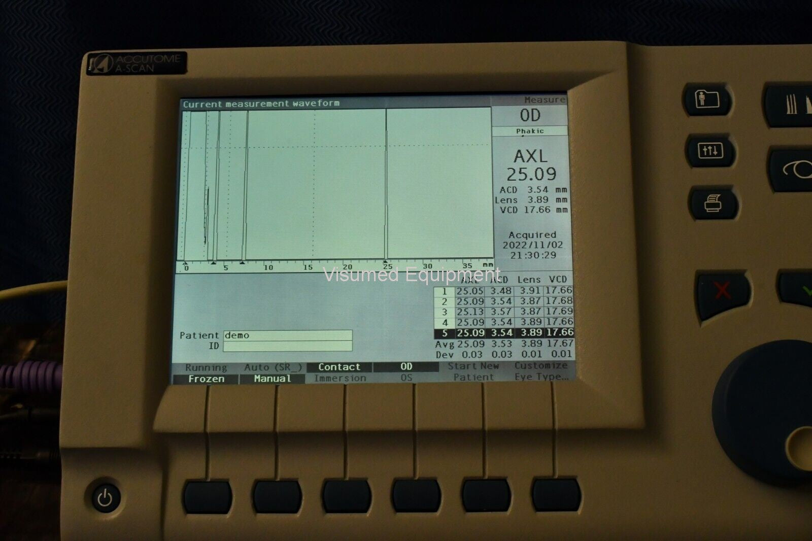 Refurbished Accutome A scan plus ultrasound biometer IOL calculator offered by Visumed Equipment