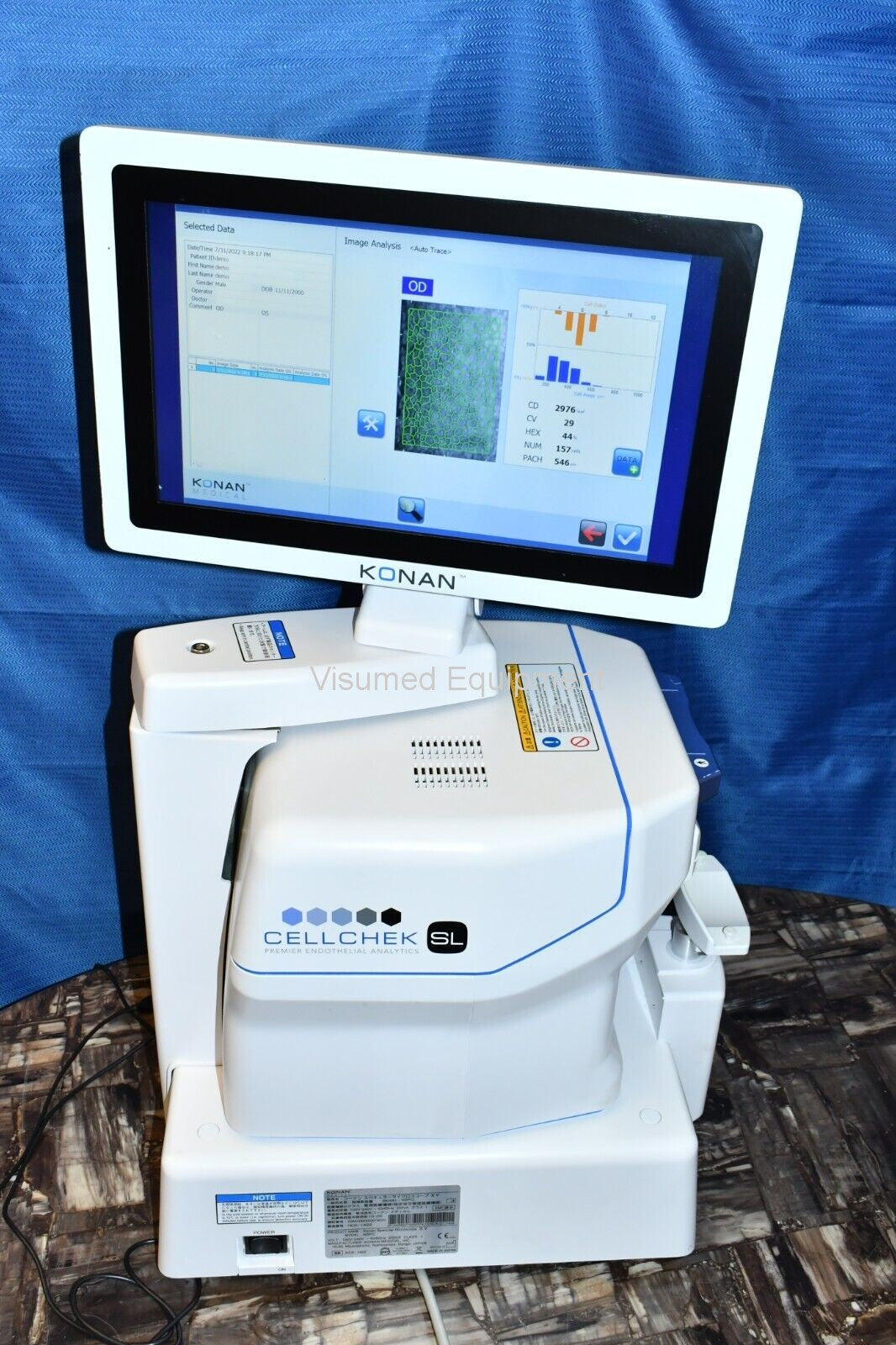 Refurbished Konan CellChek SL Specular microscope pachymeter offered by Visumed Equipment