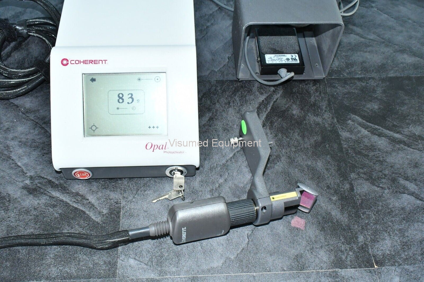 Refurbished Coherent Opal Photodynamic Therapy (PDT) Laser with Zeiss slitlamp adapter offered by Visumed Equipment