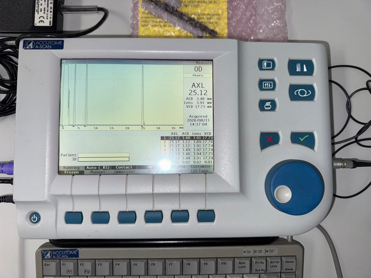 Accutome A-Scan Ophthalmic Biometer System
