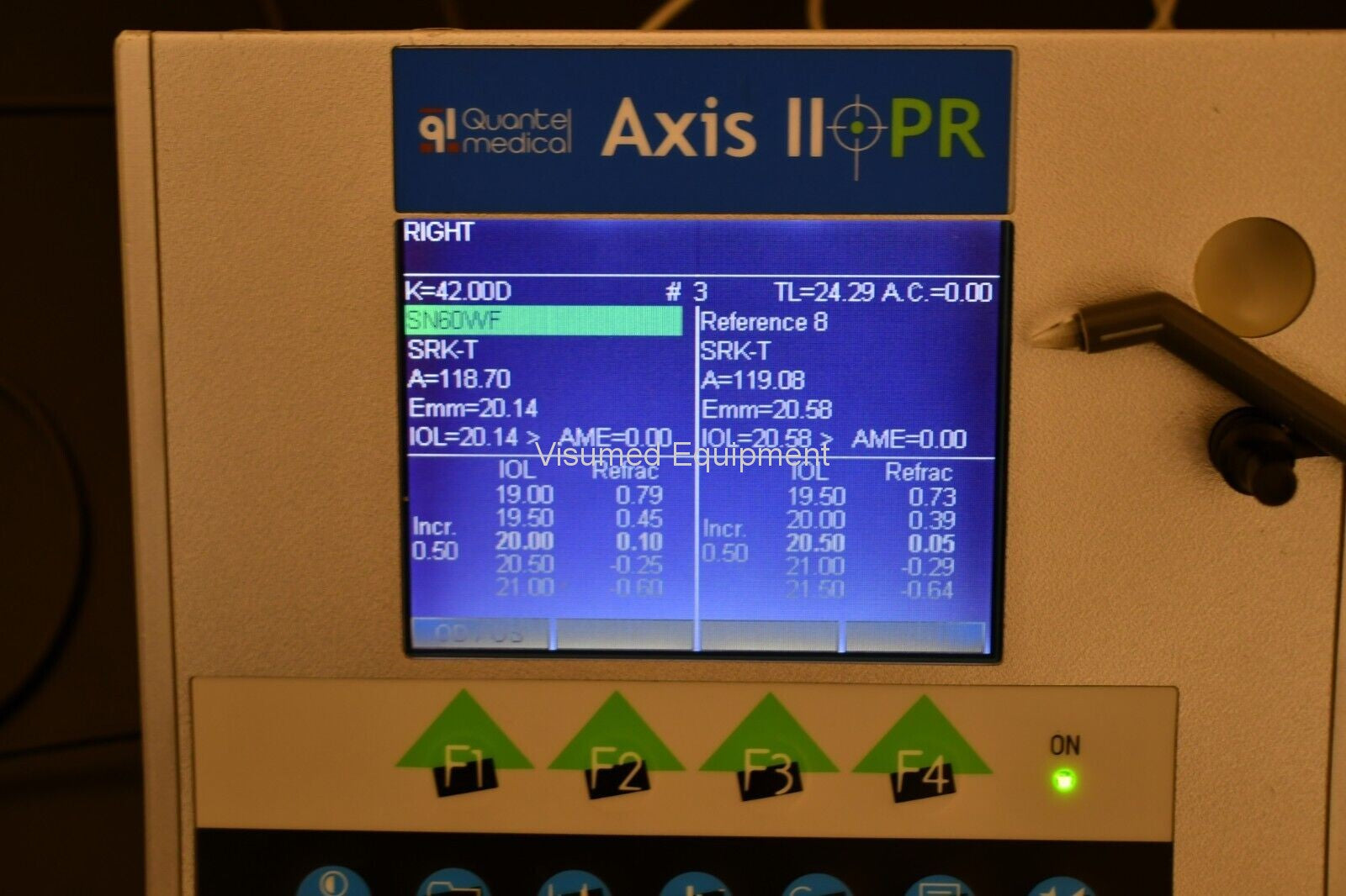 Quantel Medical Axis PR II Ultrasonic A-scan pachymeter-Visumed Equipment