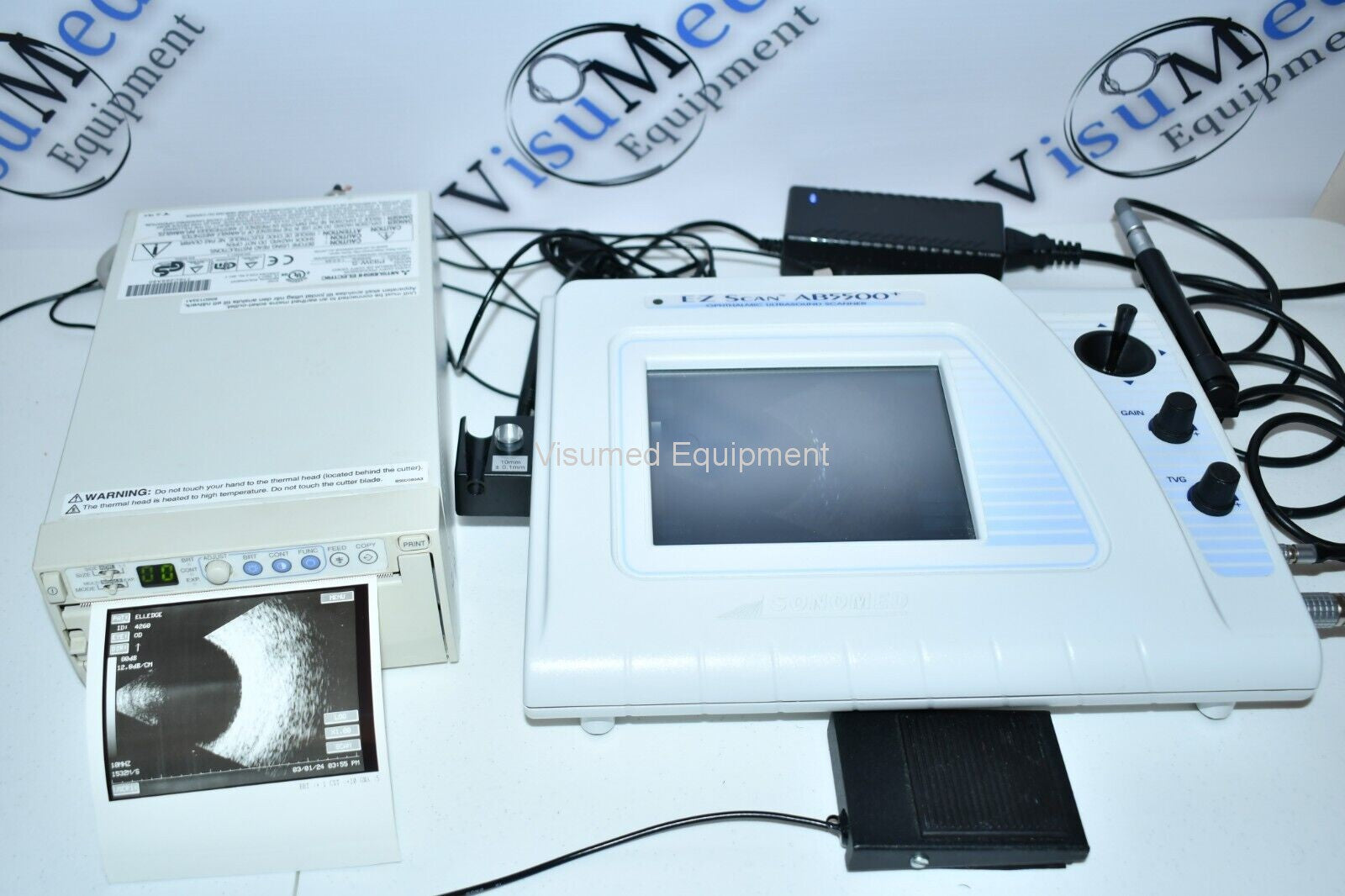 Sonomed AB-5500 EZ Bscan A-scan B-scan Ophthalmic ultrasound with Printer-Visumed Equipment