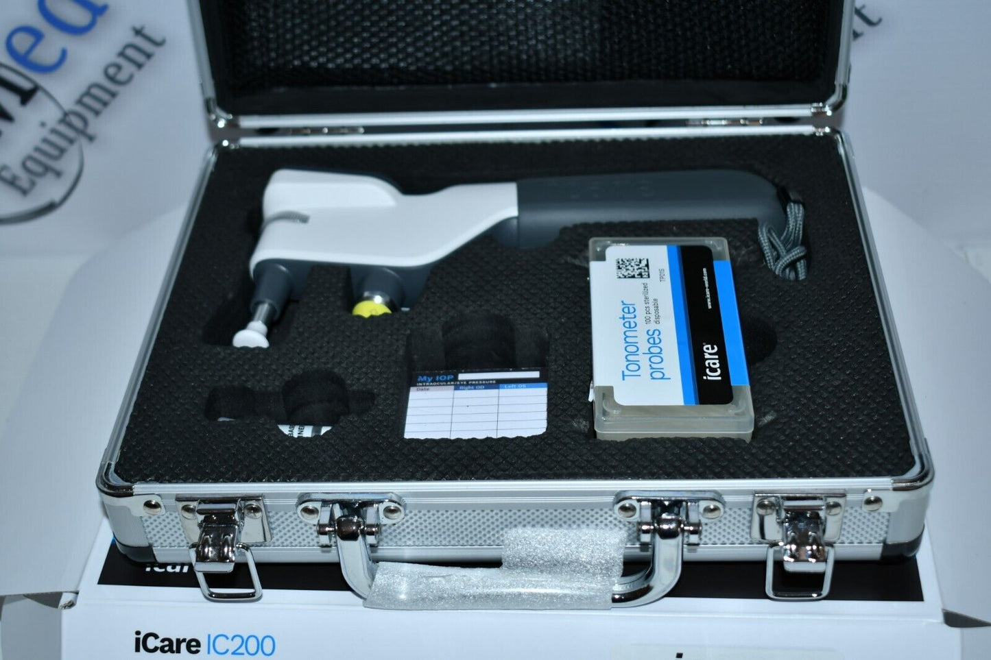 New Open-box iCare IC-200 Tonometer with Case, Probes And Manual