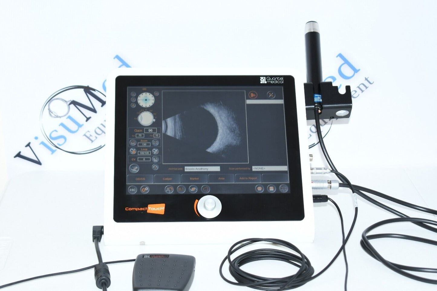 Quantel compact touch 2 touch scan A scan B scan ophthalmic ultrasound