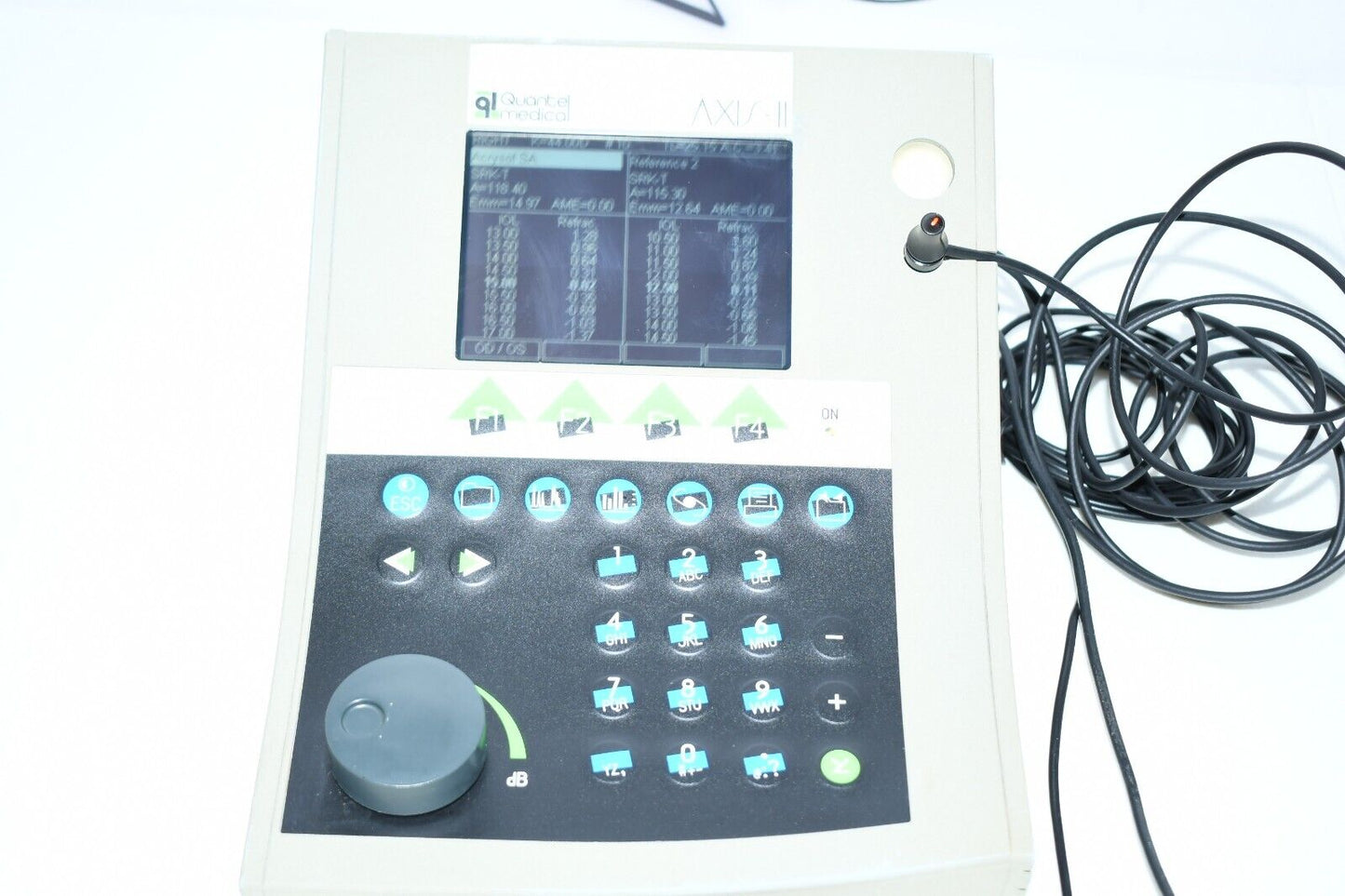 QUANTEL MEDICAL AXIS II PR Ultrasound A-Scan  Biometer