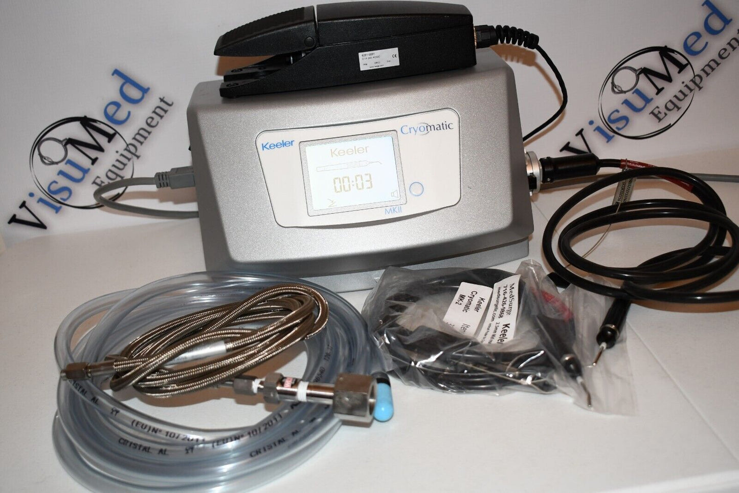 Keeler Cryomatic MK II 2 Cryo complete with 2 retinal probes