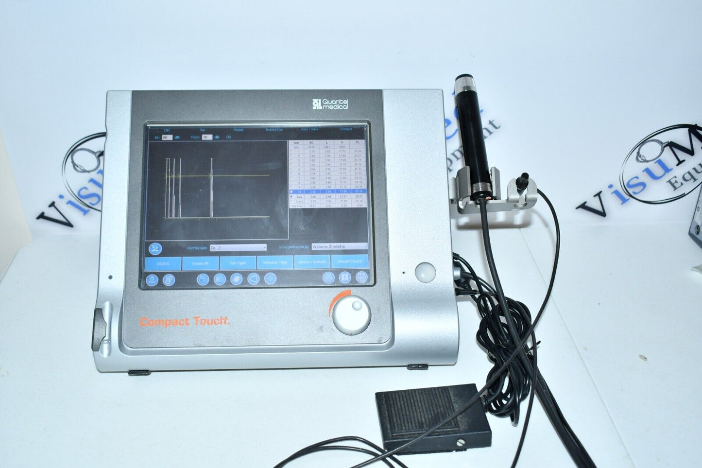 Quantel compact touch ophthalmic A-scan B-scan ultrasound